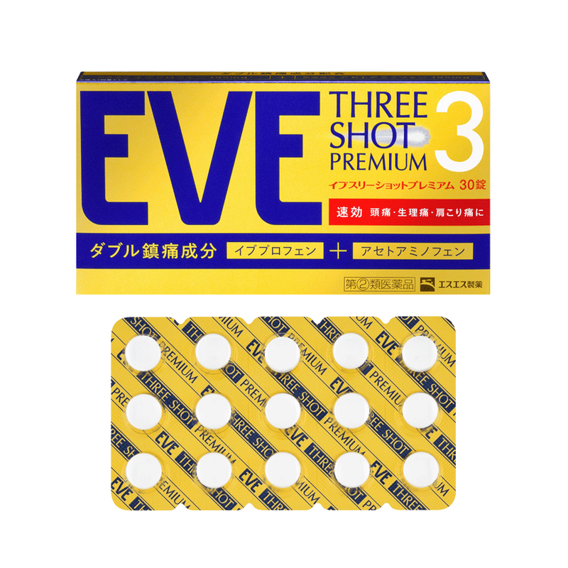 EVE 이브 쓰리샷 프리미엄 두통,어깨통,생리