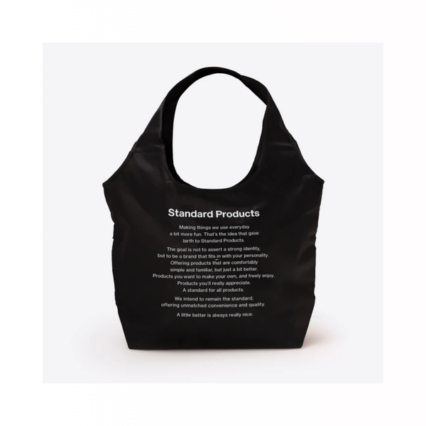 스탠다드프로덕트 에코백 긴 로고형 검은색(보냉백)
