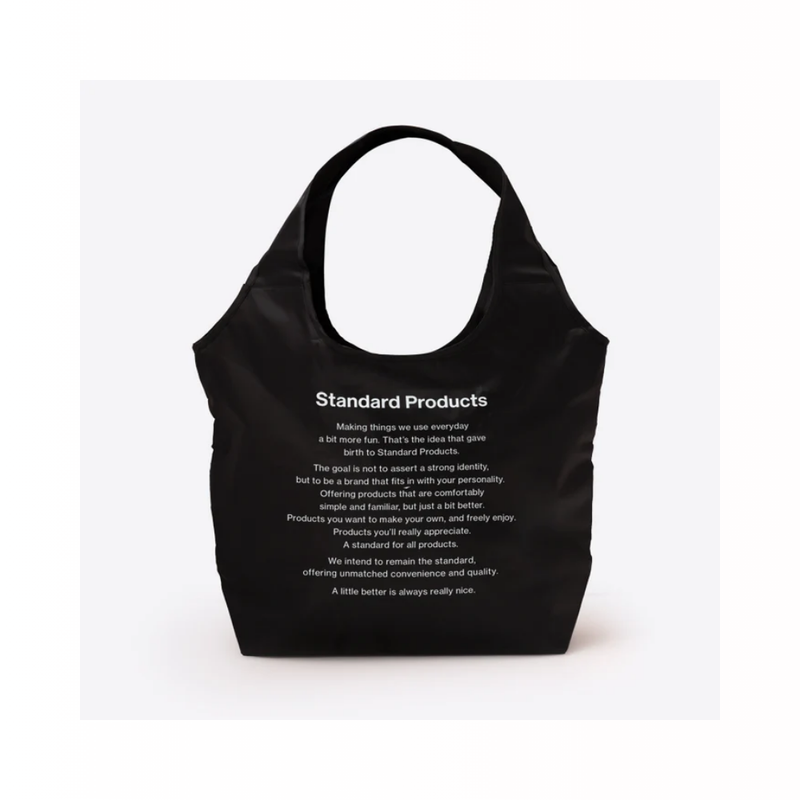 스탠다드프로덕트 에코백 긴 로고형 검은색(보냉백)