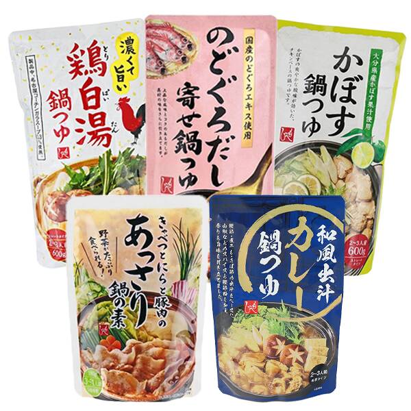 칼디 온라인 스토어 한정 육수가 맛있는! 나베 육수 비교 5종 세트