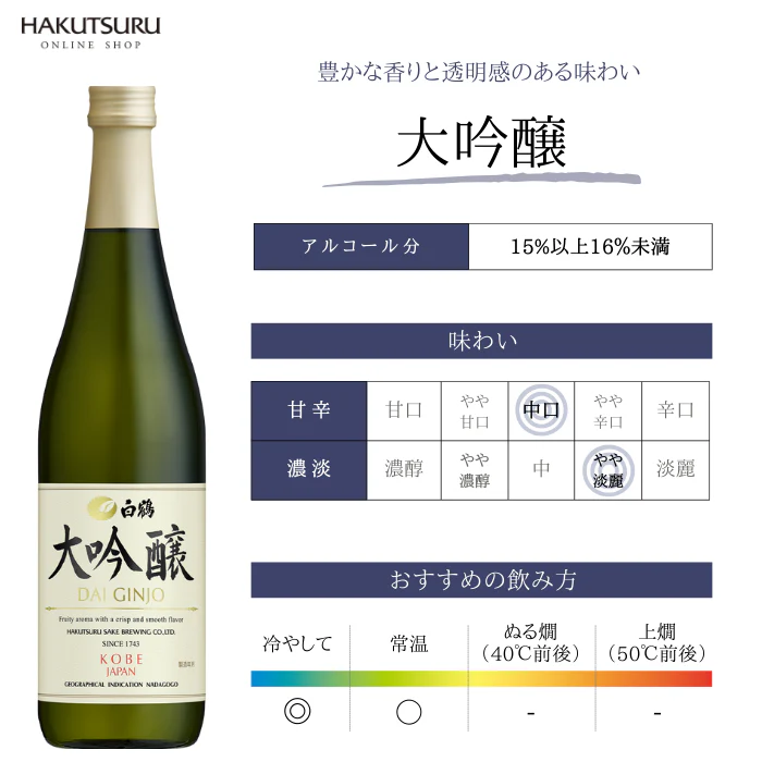 하쿠츠루 준마이 다이긴죠 720ml