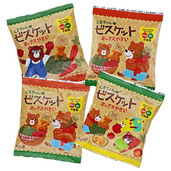 칼디 곰돌이 비스킷 믹스 채소(4연) 64g