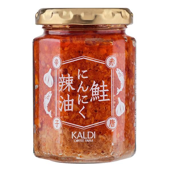 칼디 연어 마늘 라유 홍고추 120g