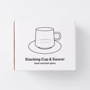 스탠다드프로덕트 내열유리 스태킹 컵&소서(380mL)