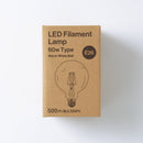 스탠다드프로덕트 LED 필라멘트 전구(60W형 상당, 전구색, 볼구)