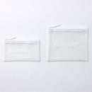 스탠다드프로덕트 플랫 파우치(2개세트, 화이트)