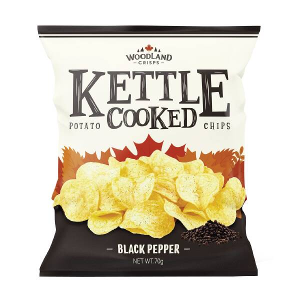 칼디 우드랜드 크리스프 케틀칩스 블랙페퍼 70g