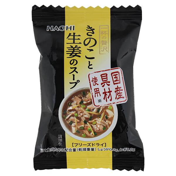 칼디 하치식품 한 그릇의 사치 버섯과 생강 수프 1p