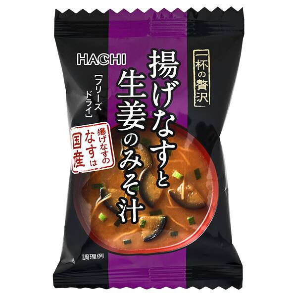 칼디 하치식품 한 그릇의 사치 튀긴 가지와 생강 미소시루 1p