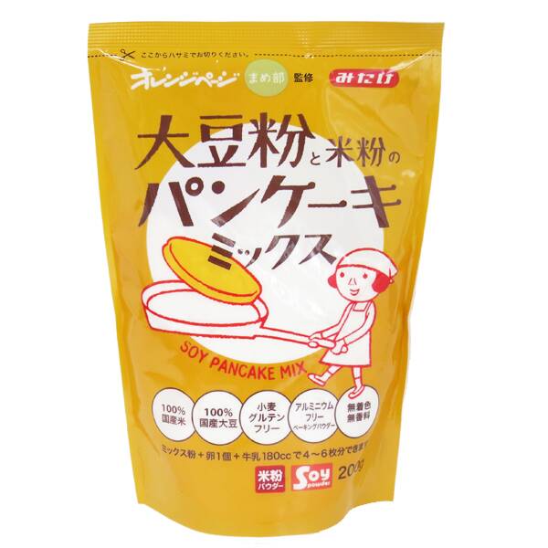 칼디 미타케식품 대두분 & 쌀가루 팬케이크 믹스 200g