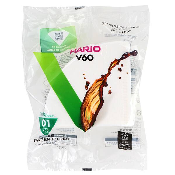 칼디 하리오 V60용 종이필터 VCF-01-100W 100매