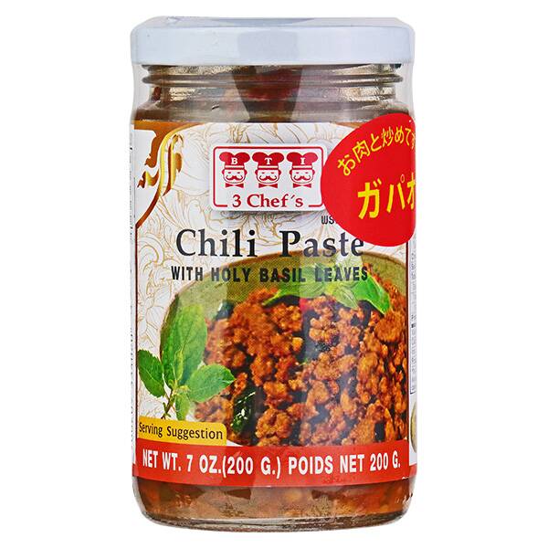 칼디 쓰리셰프 홀리 바질 칠리 페이스트(가파오) 200g