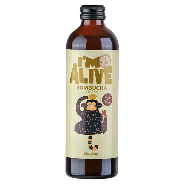 칼디 아임얼라이브 콤부차 진저&레몬 315ml