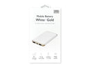 쓰리피(THREEPPY) 보조배터리 5000mAh 화이트×골드